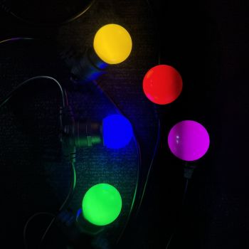 Coloured festoon Lights