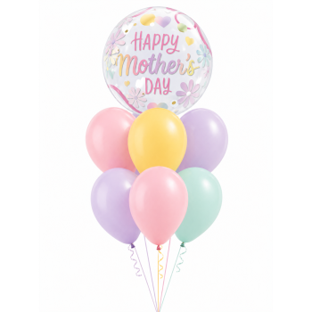 Mothers Day Helium Bubble Balloon Bouquet