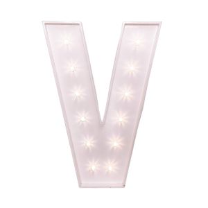 "V" Vegas Letter  Light 150cm Tall